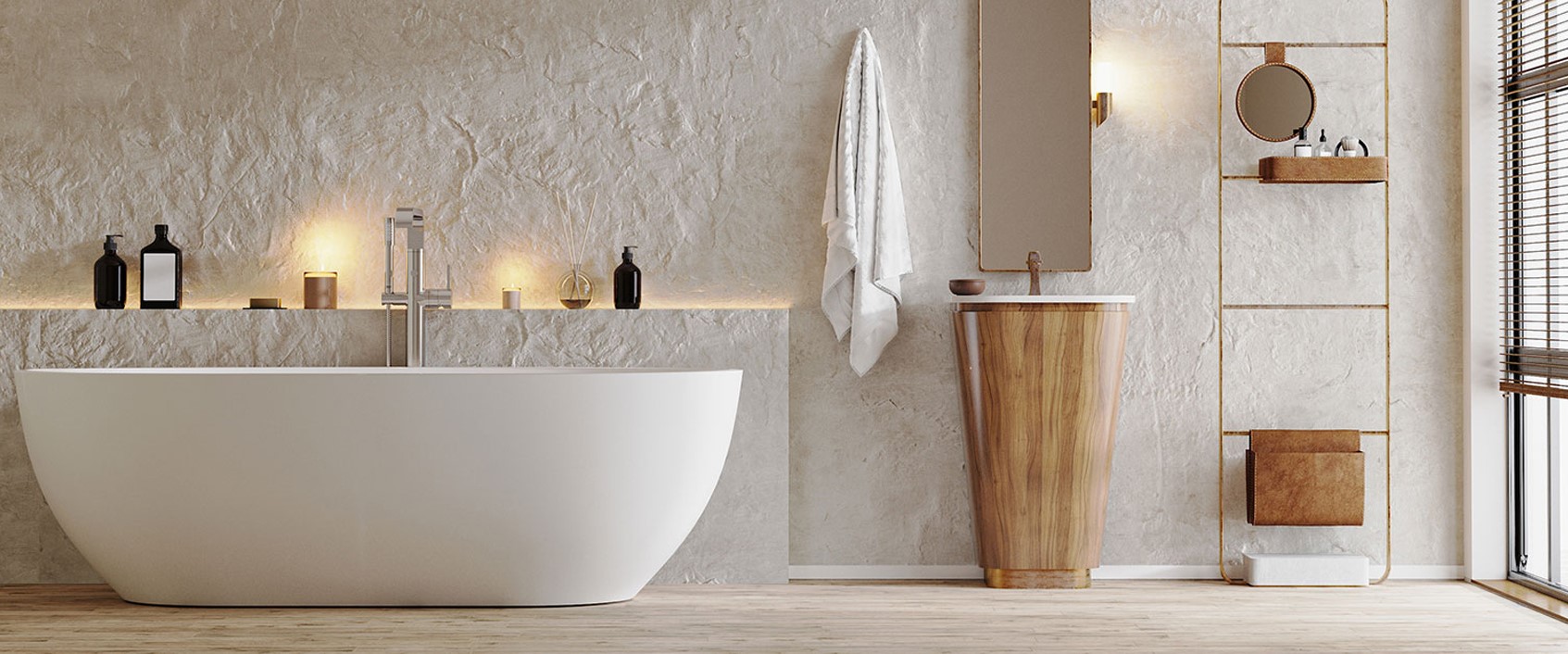 Salle de bain moderne realisee par Aqua Chauff Services